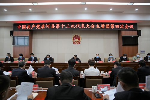 中国共产党唐河县第十三次代表大会主席团第四次会议召开 (3).JPG